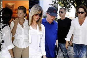 Amigos famosos vão a velório do filho de Cissa Guimarães