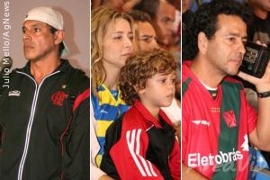 Famosos assistem jogo no Maracanã