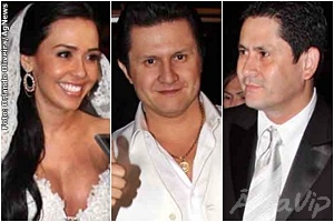 Famosos vão ao casamento do cantor Giovani