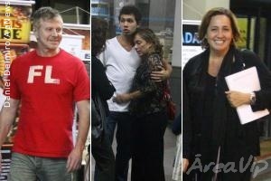 Cissa Guimarães recebe amigos famosos no teatro