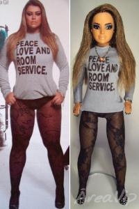 Preta Gil vira boneca pelas mãos de artista plástico