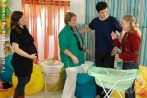 Angélica mostra Mateus Solano aprendendo a trocar fraldas, no Estrelas