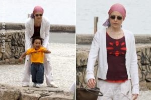 Se recuperando de um câncer, Drica Moraes curte feriadão com o filho