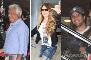 Famosos circulam em aeroporto do Rio de Janeiro