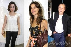 Elenco de Passione se reúne para assistir ao 100º capítulo da trama