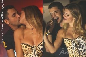 Latino e Mirella curtem show em boate carioca