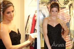 Deborah Secco vai a inauguração de loja em São Paulo