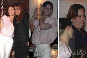 Carolina Dieckmann comemora aniversário com amigos