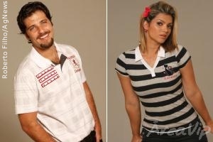 Bruno Gagliasso e Kelly Key fotografam para grife de roupa