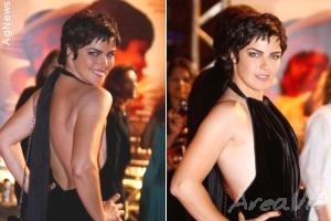 Ana Paula Arósio estreia novo visual na abertura do Festival do Rio 2010