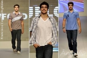 Caio Castro desfila em shopping da capital paulista