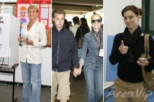 Famosos votam no Rio de Janeiro