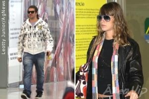 Dado Dolabella e Luana Piovani quase se esbarram em aeroporto