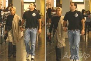 Ana Maria Braga e Marcelo Frisoni são clicados de mãos dadas em shopping do Rio