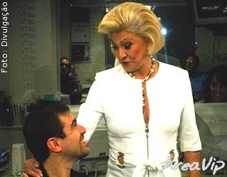 Hebe na estréia do filho, Marcello Camargo na All TV